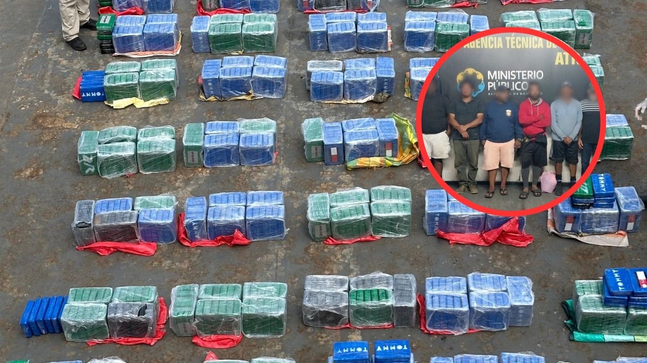 Quemarán 1,350 kilos de cocaína incautada a 10 hondureños