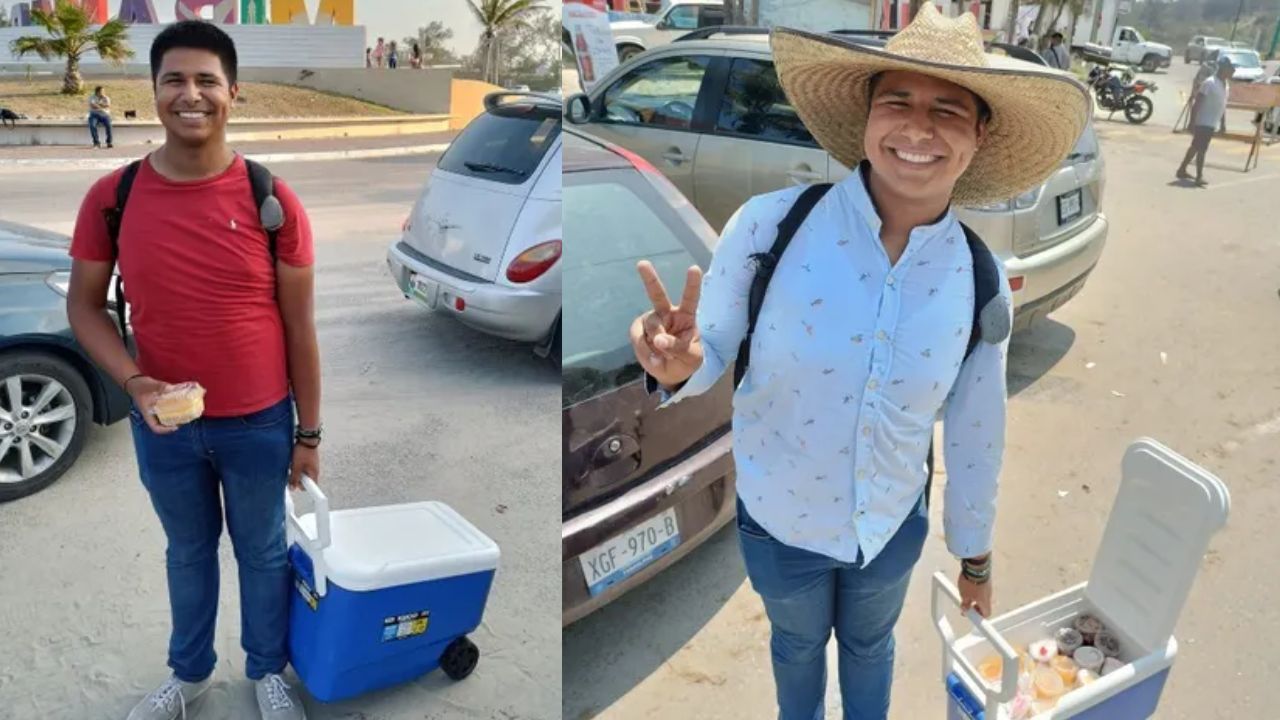 Joven vende postres caseros en la playa para cumplir su sueño de conocer Europa