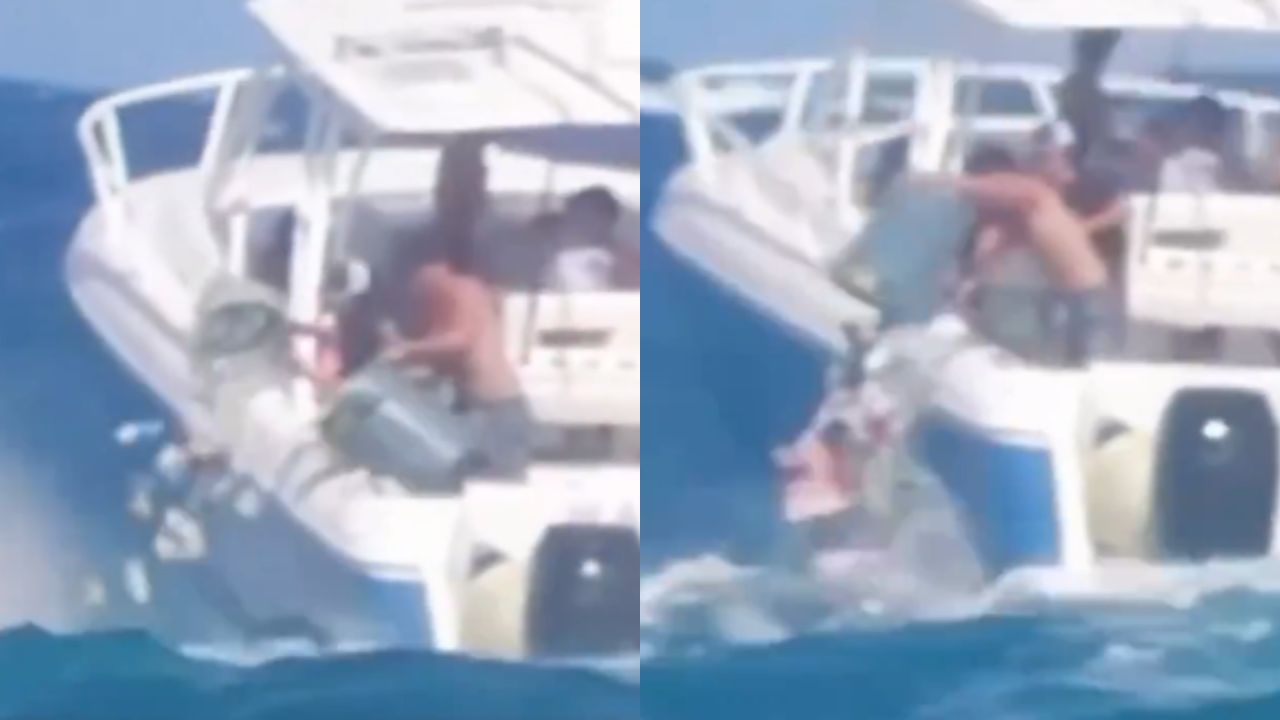 Captan a jóvenes lanzando basura en el mar desde un barco en EE. UU.