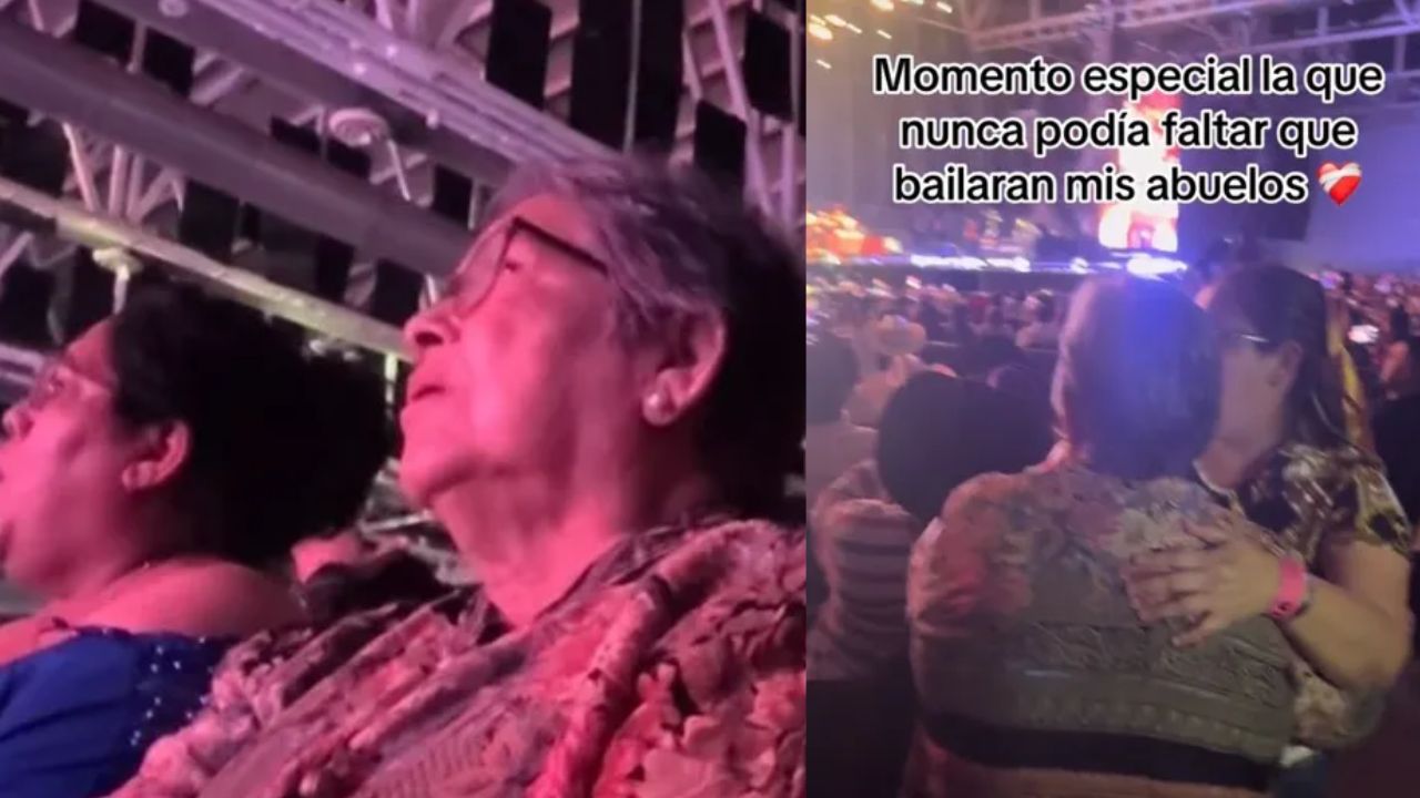 'Su carita no tiene precio': nietas llevan a su abuela al concierto de la banda favorita de su esposo fallecido
