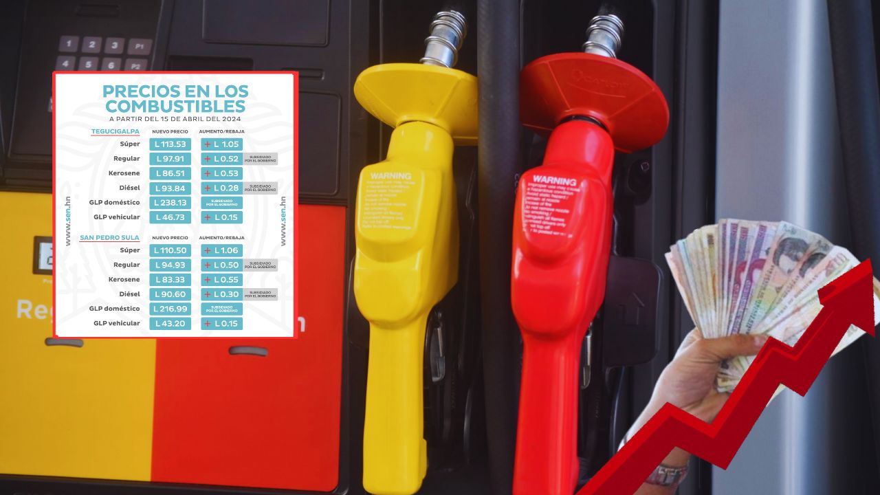 Precio del combustible en Honduras del 15 al 21 de abril: anuncian más aumentos en los carburantes