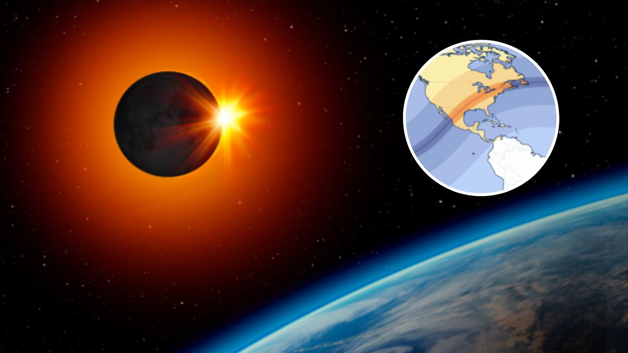 Trayectoria del eclipse solar del 8 de abril de 2024 en Honduras, ¿cómo será su paso en el país?