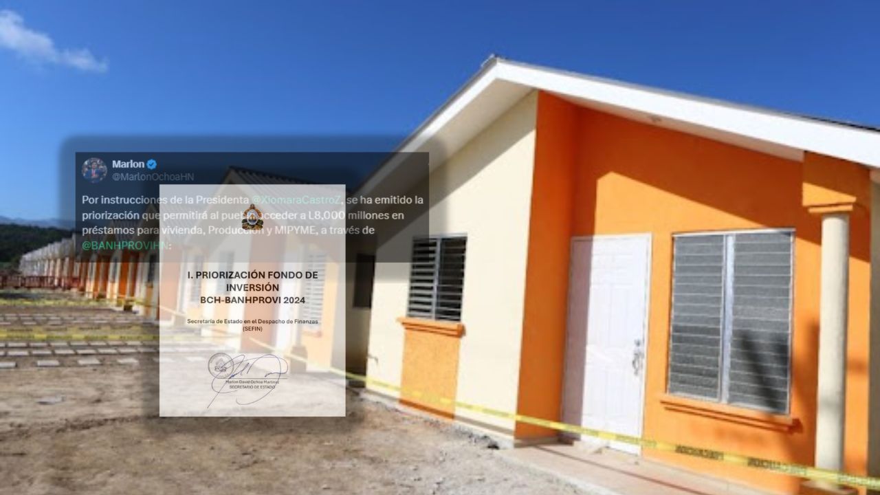 Finanzas emite priorización de fondos por L 8,000 millones para financiamiento a vivienda