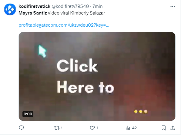 Ejemplo de página malintencionada que asegura tener el video de Mayra Santiz. Foto: Twitter
