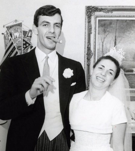 César Luis 'el Flaco' Menotti y su esposa. Foto: El Gráfico