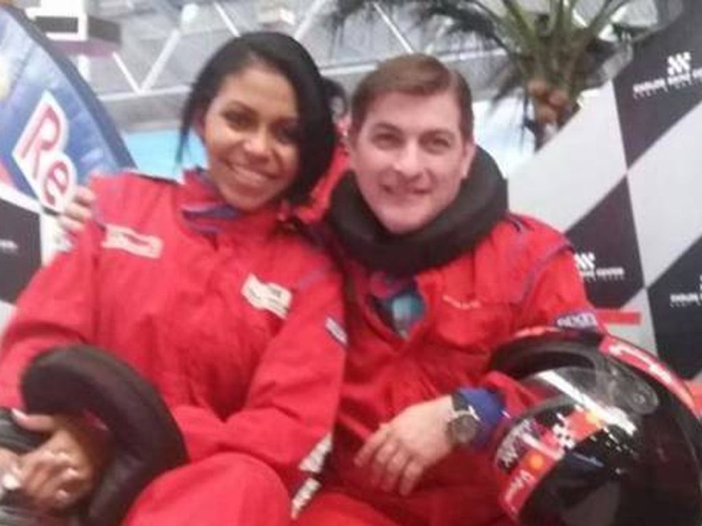 César Román y Heidi Paz juntos