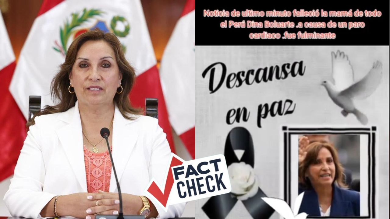 ¿Dina Boluarte murió? La verdad sobre la supuesta muerte de la presidenta de Perú