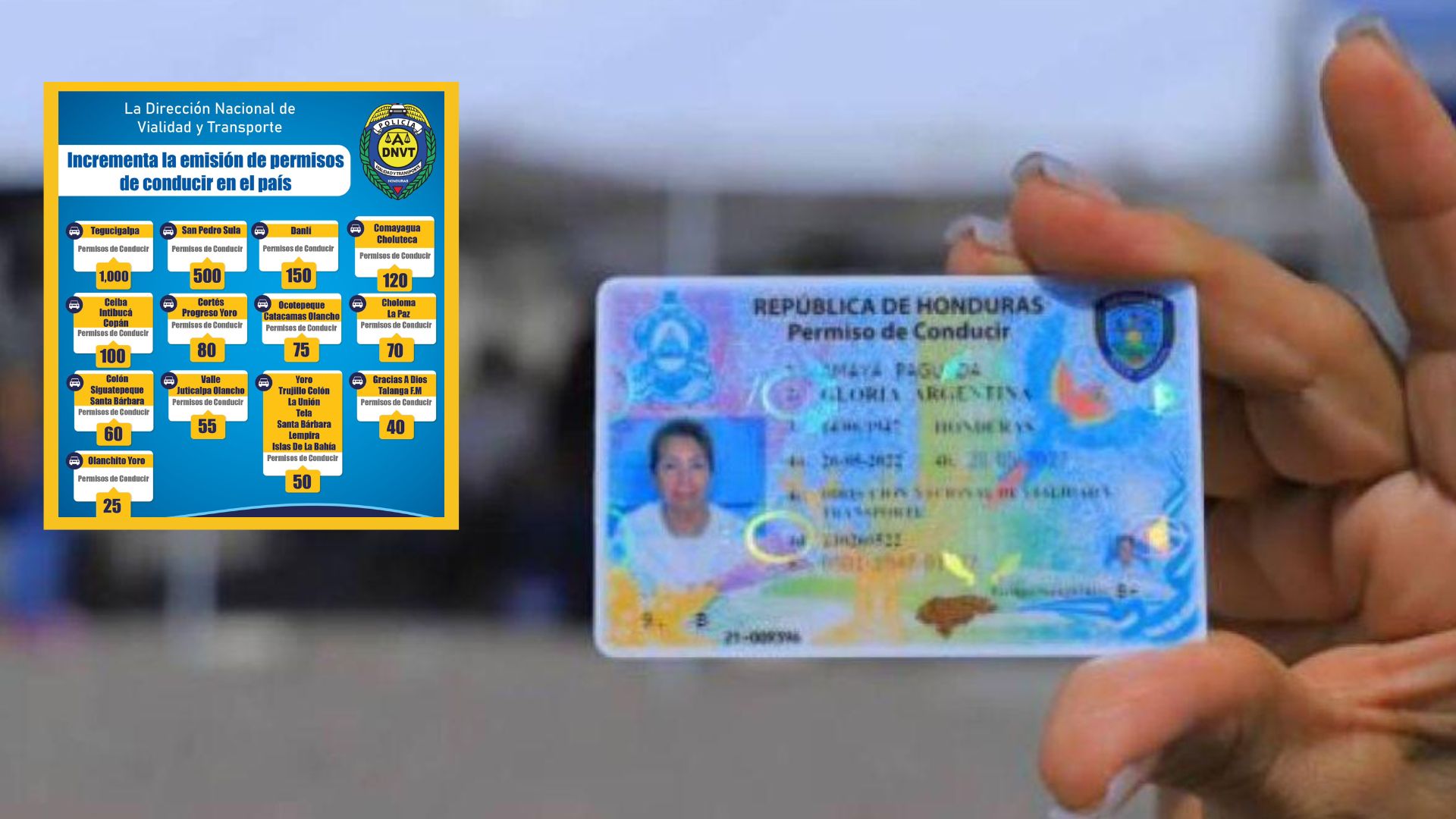 Amplían cobertura de emisión de licencias de conducir en Honduras