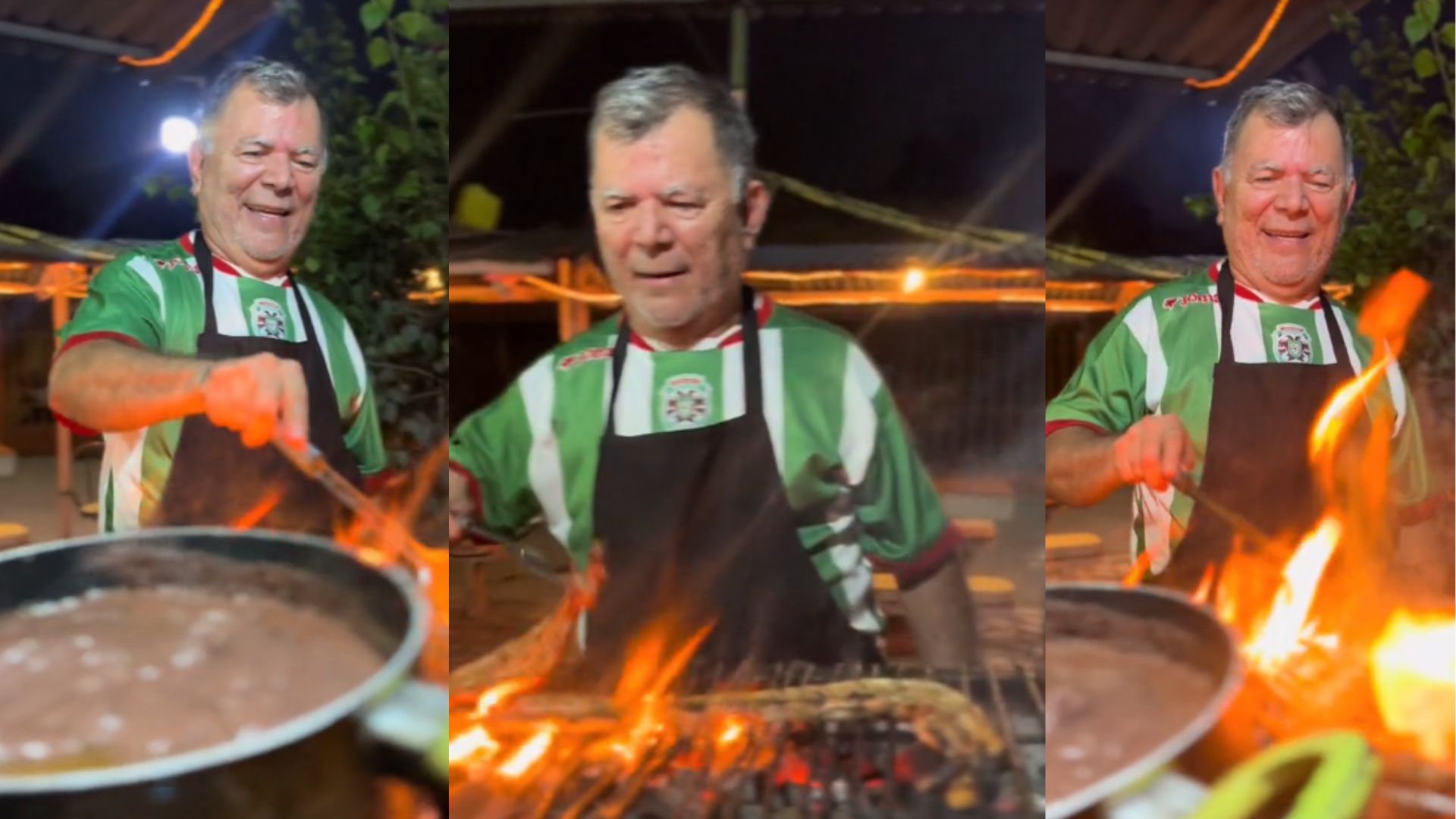 Exentrenador del Marathón conquista a aficionados con su venta de carne asada en SPS