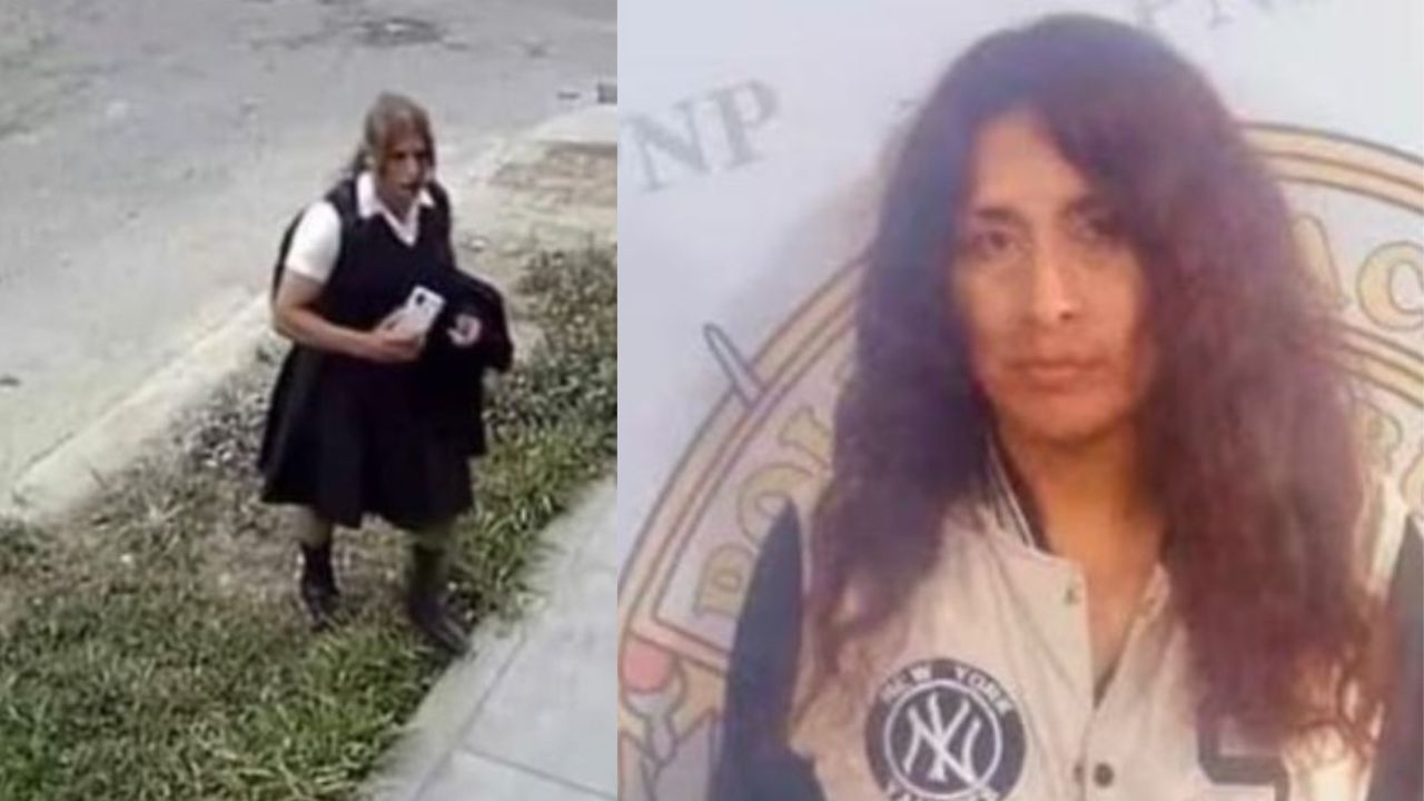 Captan cuando hombre vestido de colegiala merodea instituto exclusivo de niñas