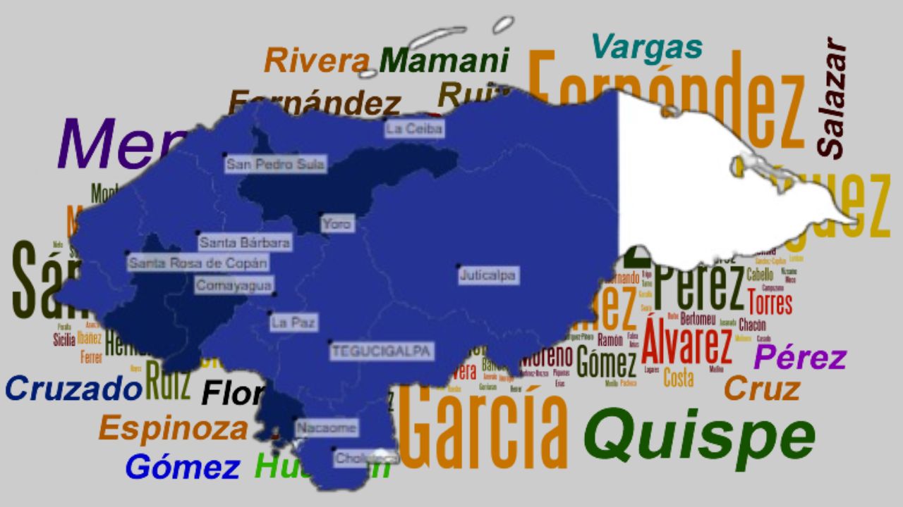 Mapa de apellidos Honduras: así puedes saber qué tan común es tu apellido en el mundo