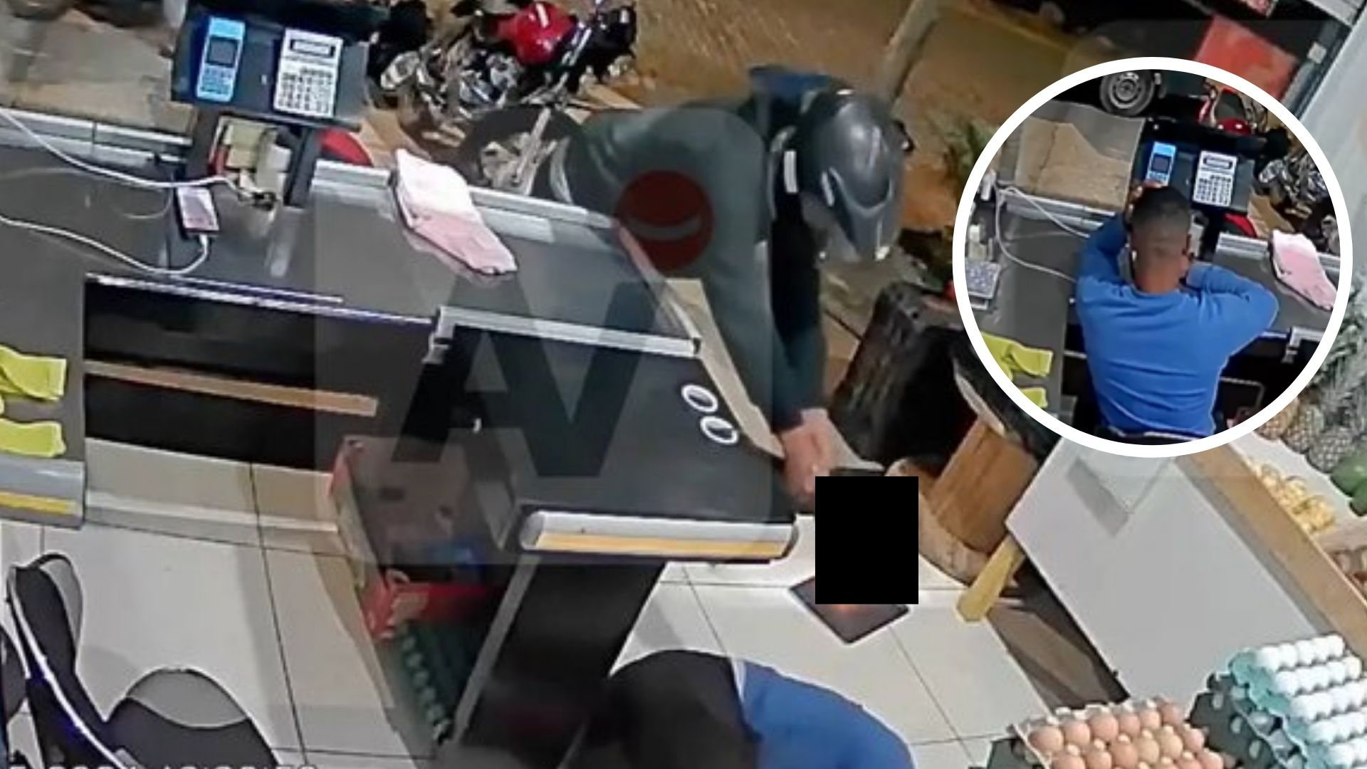 Sicario llega a matar al cobrador de una tienda y difunden el vídeo