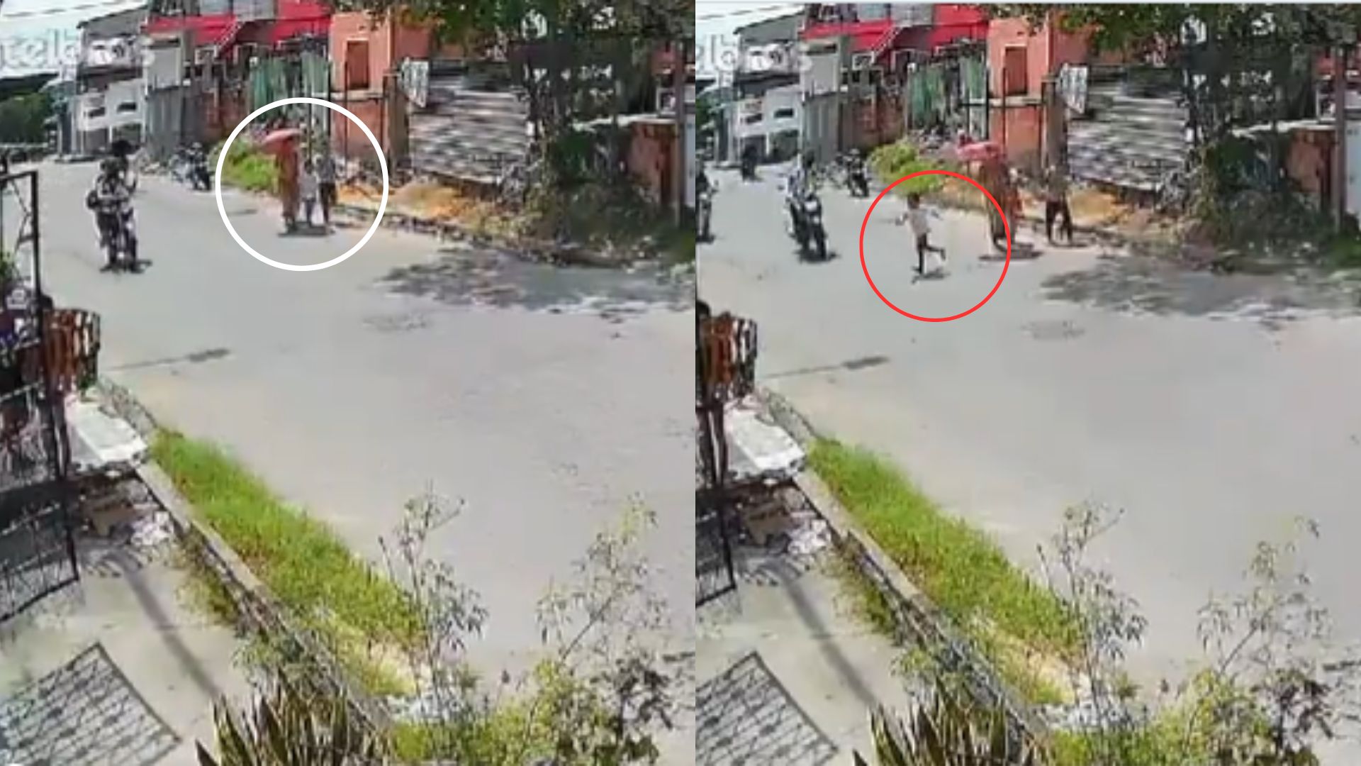 Niño es atropellado por motociclista luego de soltarse de la mano de su mamá