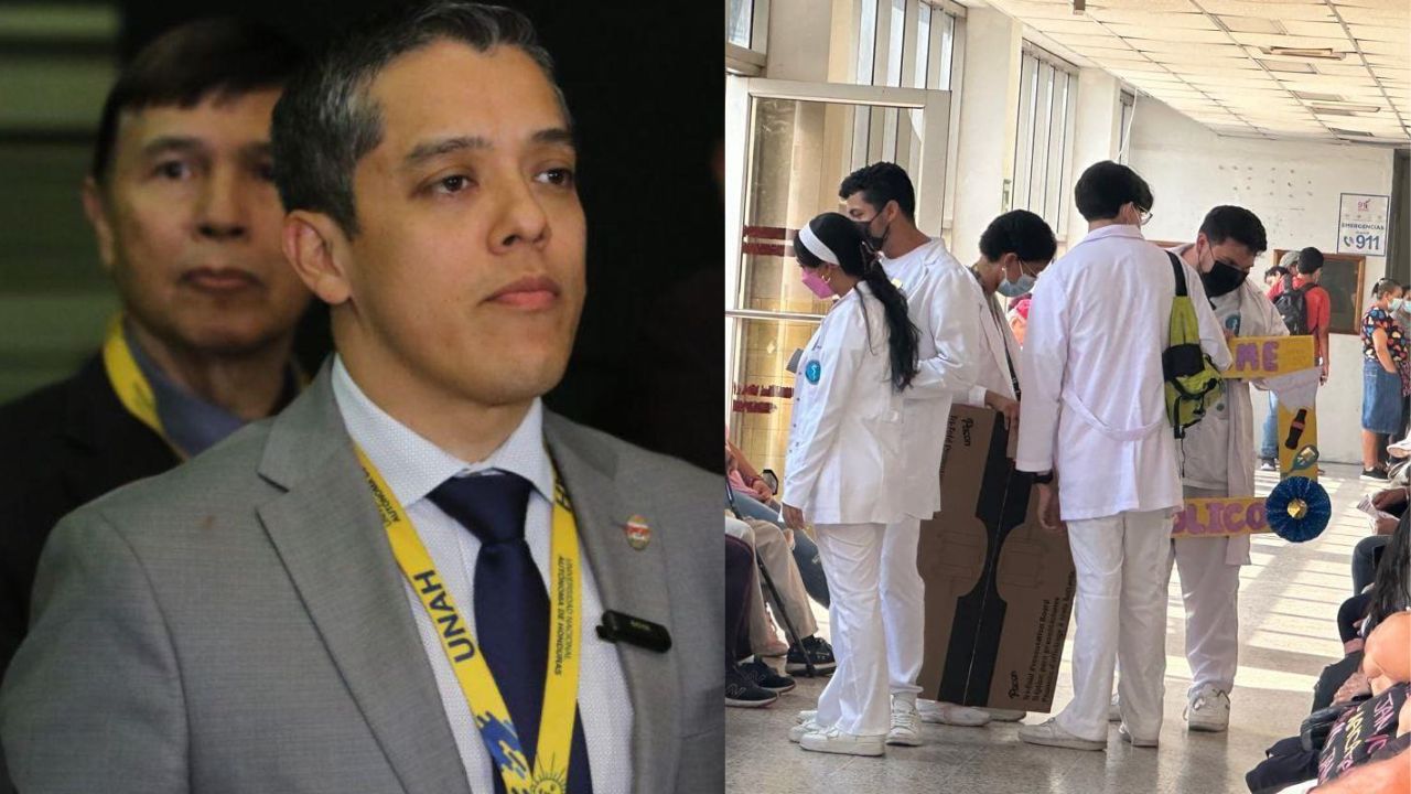 Se mantiene la medida de retirar del HE a estudiantes de medicina, dice rector de la UNAH