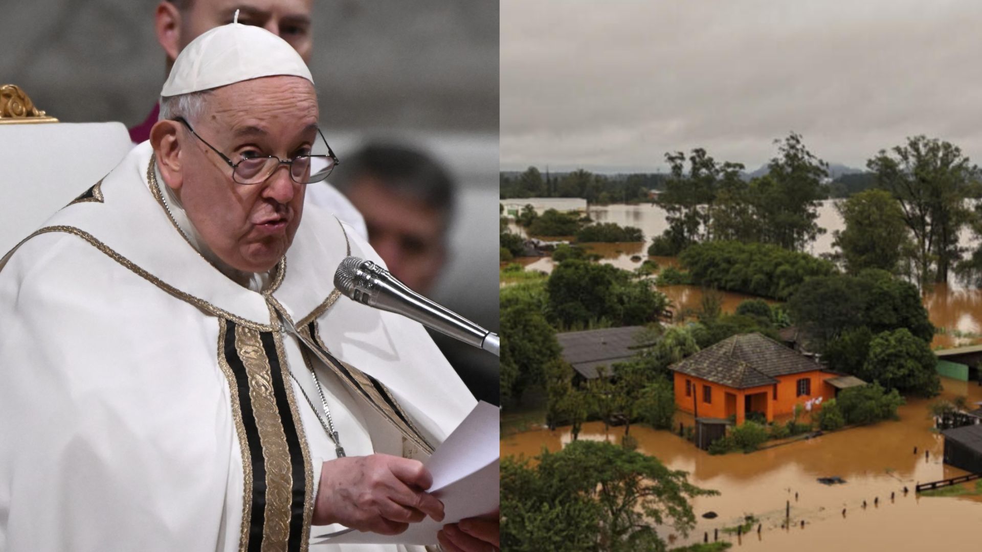 El papa envió ayuda a los damnificados de las inundaciones en Brasil