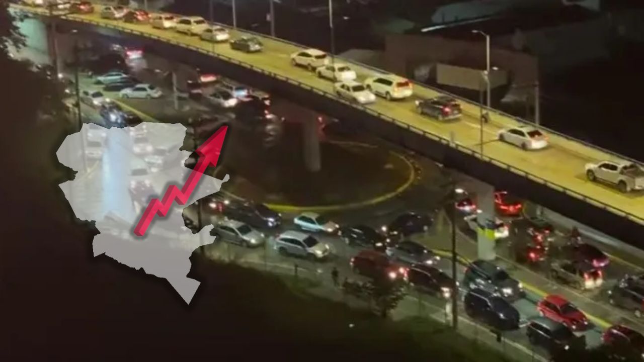 Con 800,000 carros: el Distrito Central tiene colapsado su parque vehicular