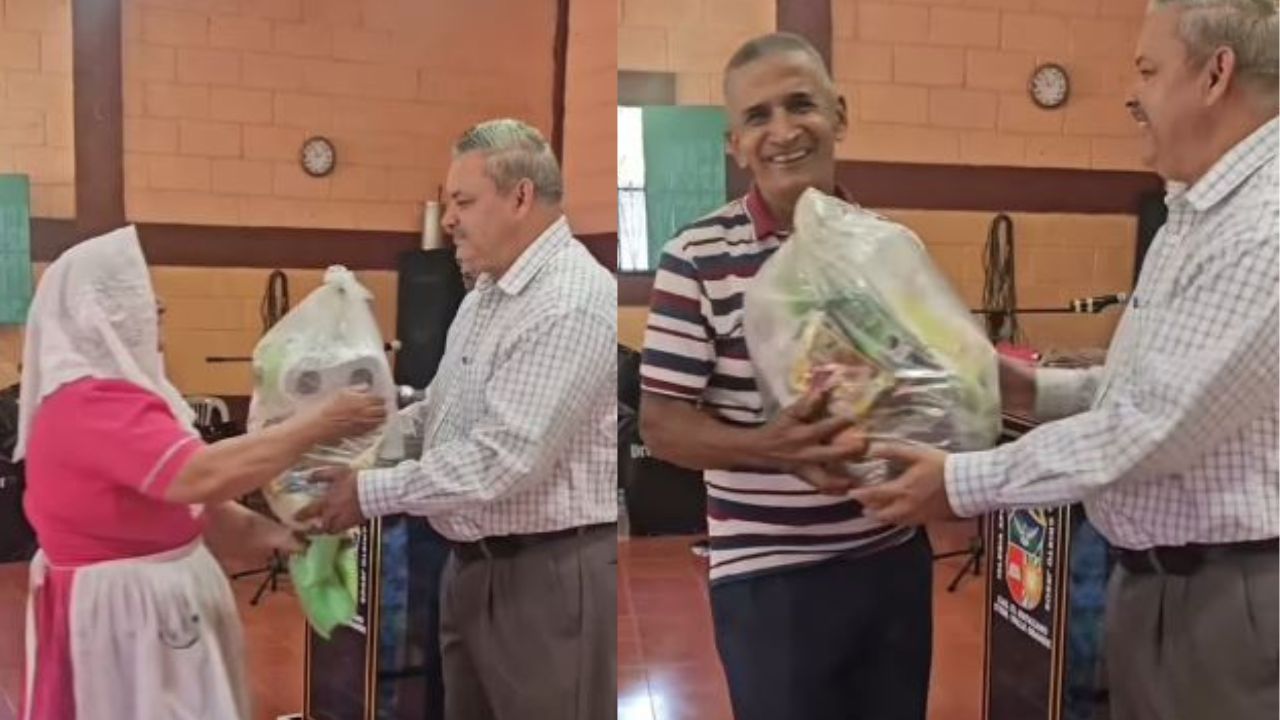 VIDEO: pastor comparte con la iglesia canastas básicas de diezmos recibidos