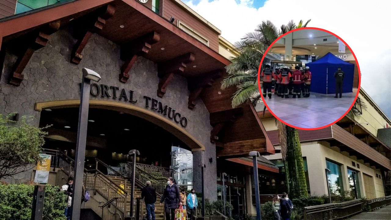 ¿Suicidio en Temuco? joven muere al caer desde el tercer piso de Mall Portal