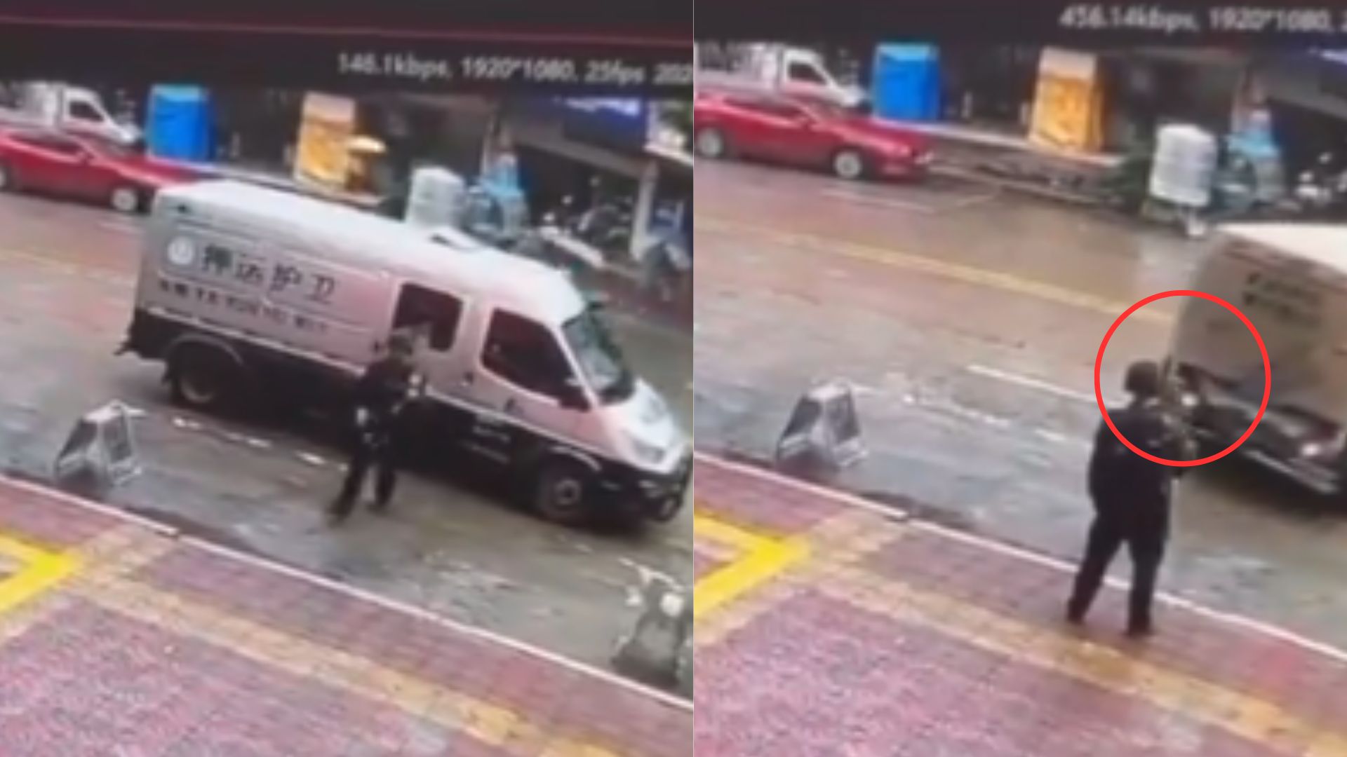 Imagen de Camión embiste a guardia de seguridad que guiaba al conductor para estacionar