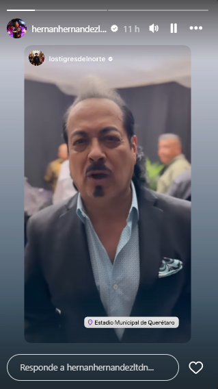 Una de las últimas historias de Hernán Hernández en Instagram. Foto: redes sociales