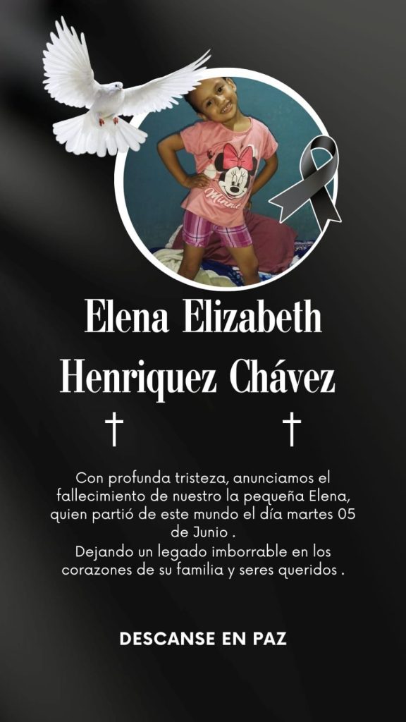 menor muere por dengue 