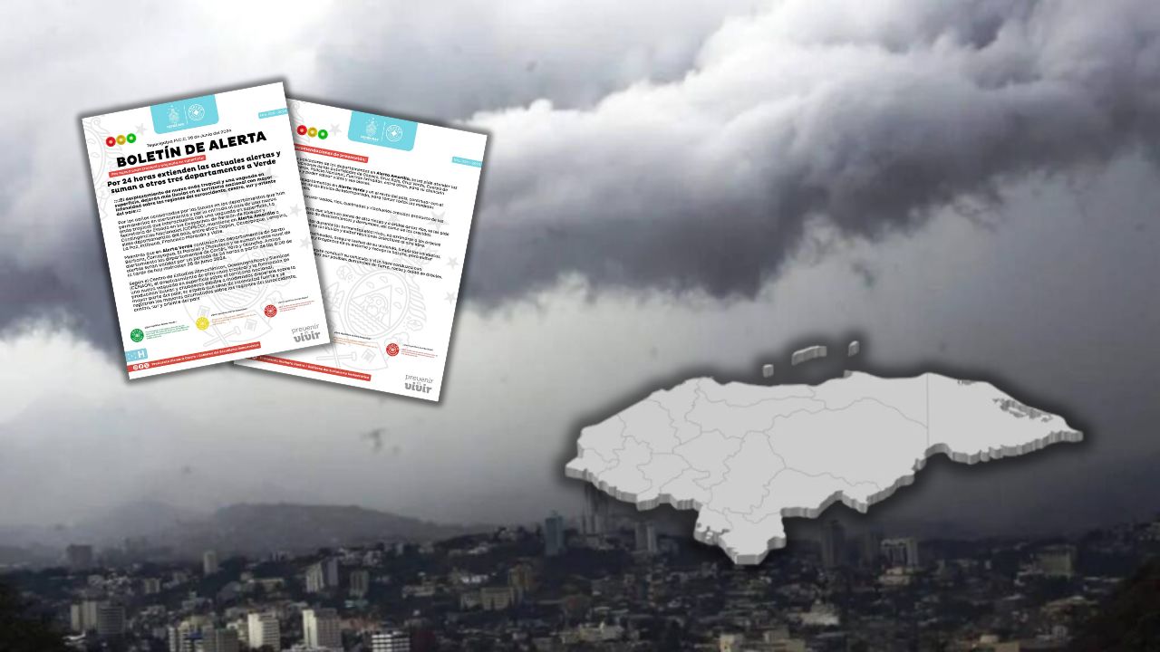 Extienden alertas verde y amarilla por lluvias; suman a tres departamentos