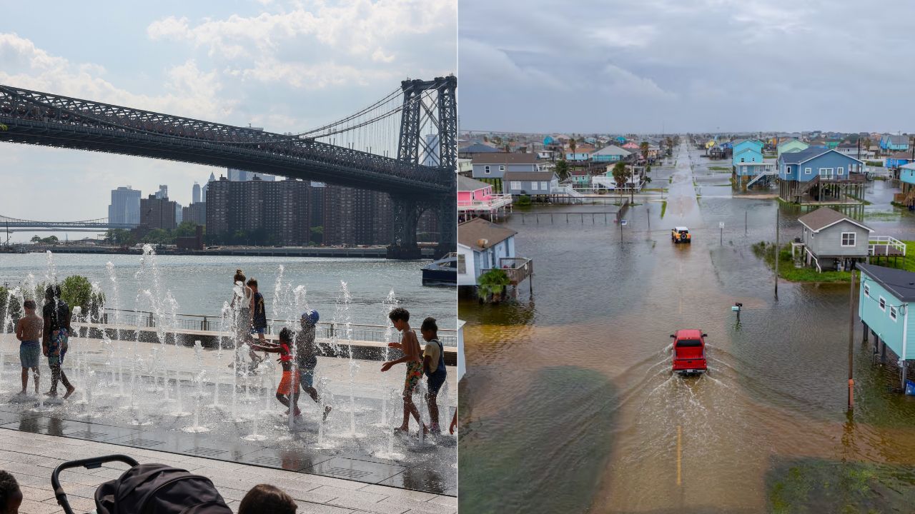 Altas temperaturas, inundaciones y otro posible sistema tropical amenazan a Estados Unidos