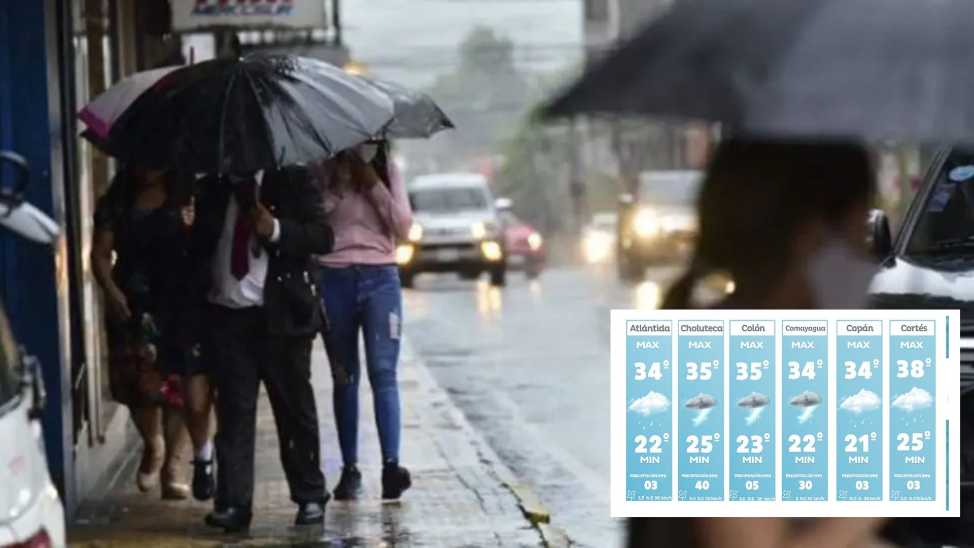 Onda tropical continúa este martes sobre el territorio hondureño y dejará más lluvias