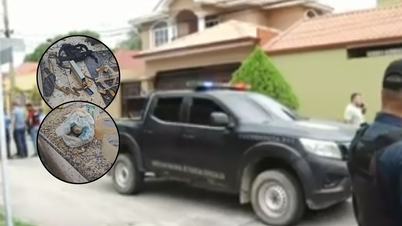 Decomisan armas, municiones y granadas en una vivienda de SPS