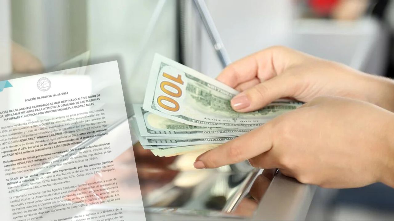 $1,948 millones para demanda de divisas ha destinado BCH en 2024