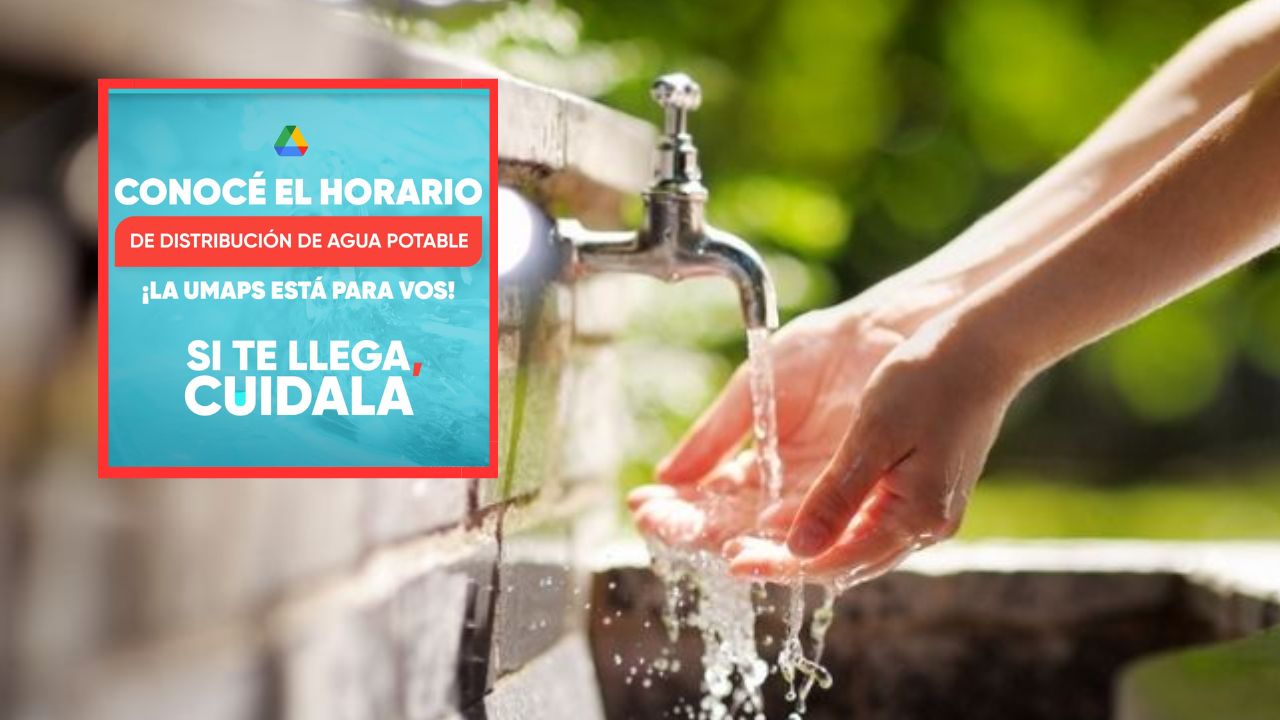 Horario de distribución de agua potable del 11 al 16 de junio en la capital