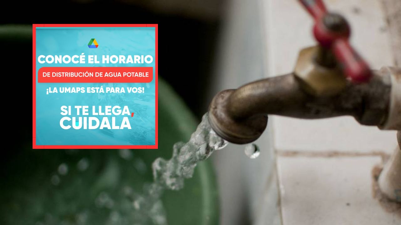 Horario de distribución de agua potable del 4 al 9 de junio en la capital