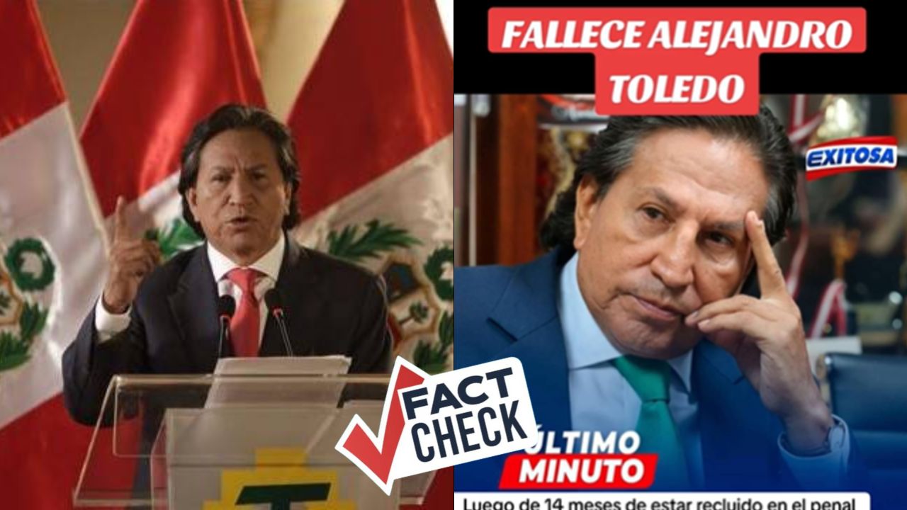 ¿Fallece Alejandro Toledo? ¿Es verdad que murió por un paro?