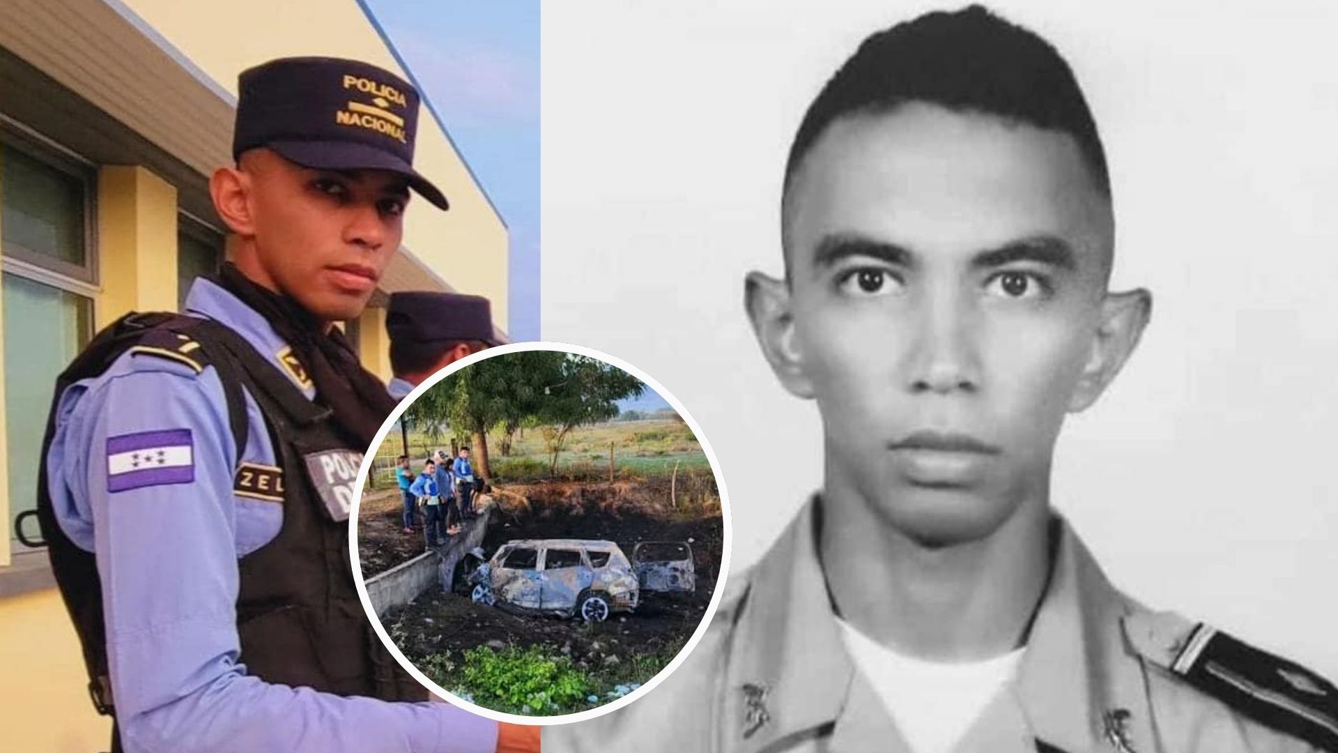 Lamentan muerte de policía que quedó calcinado en accidente vial en Yoro