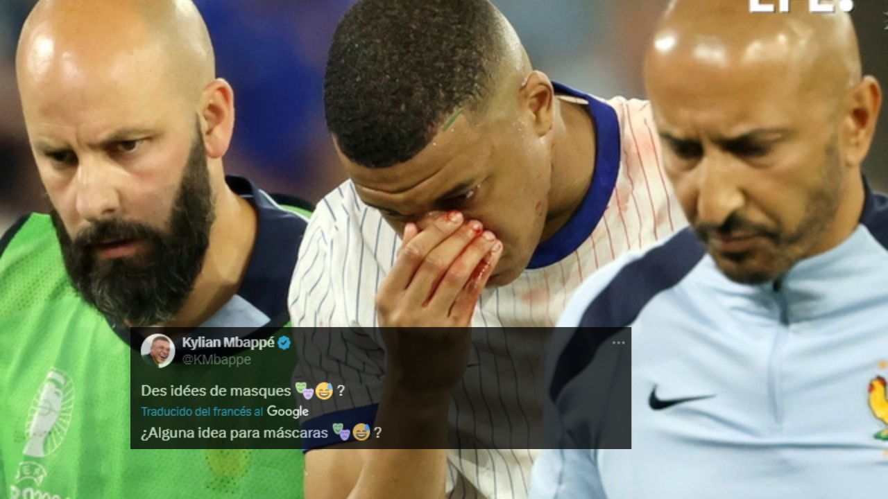 Kylian Mbappé se fractura la nariz; jugará con máscara y se hace broma