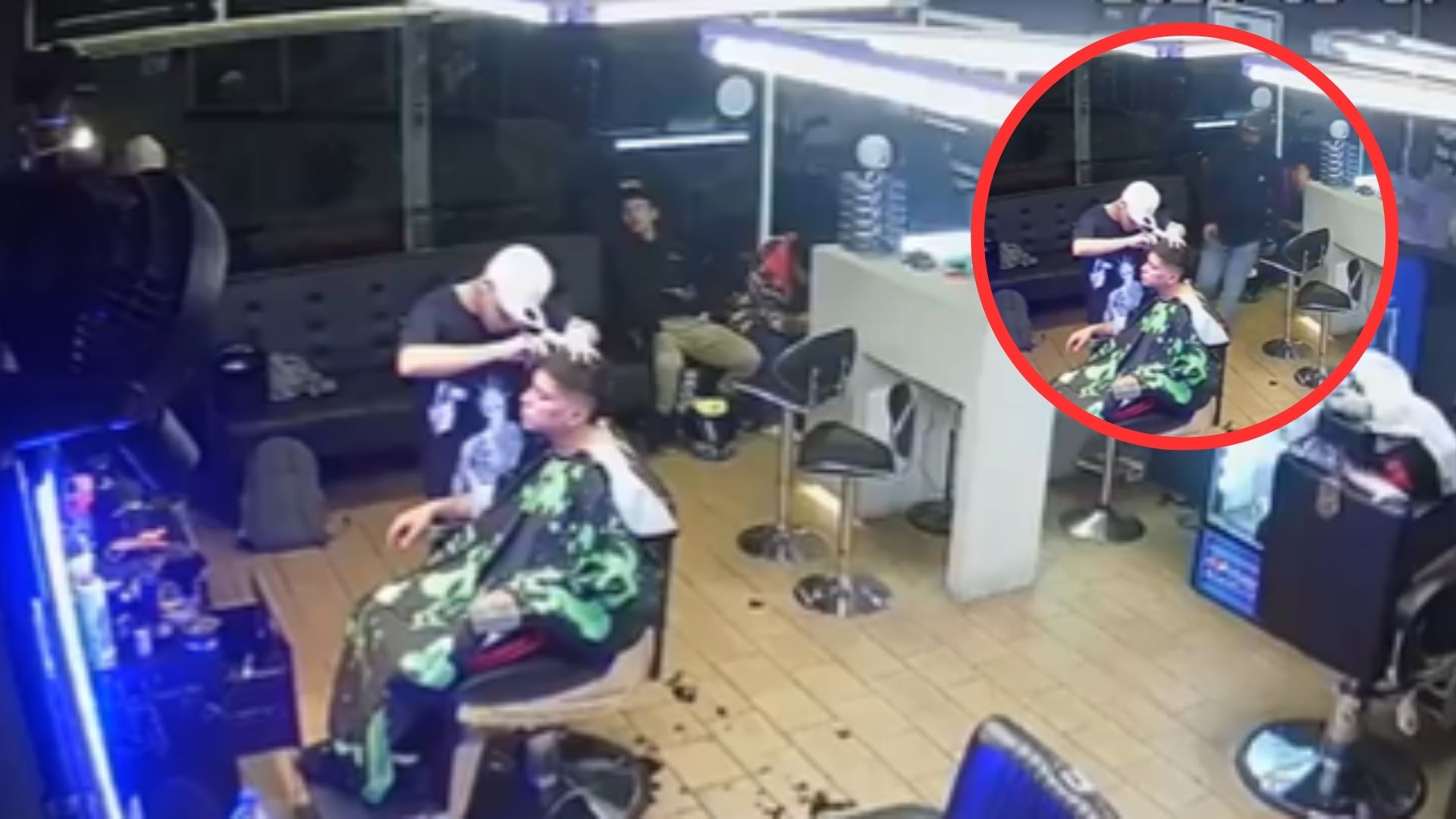 Imagen de Matan a hombre frente a su hijo en una barbería y todo queda en vídeo