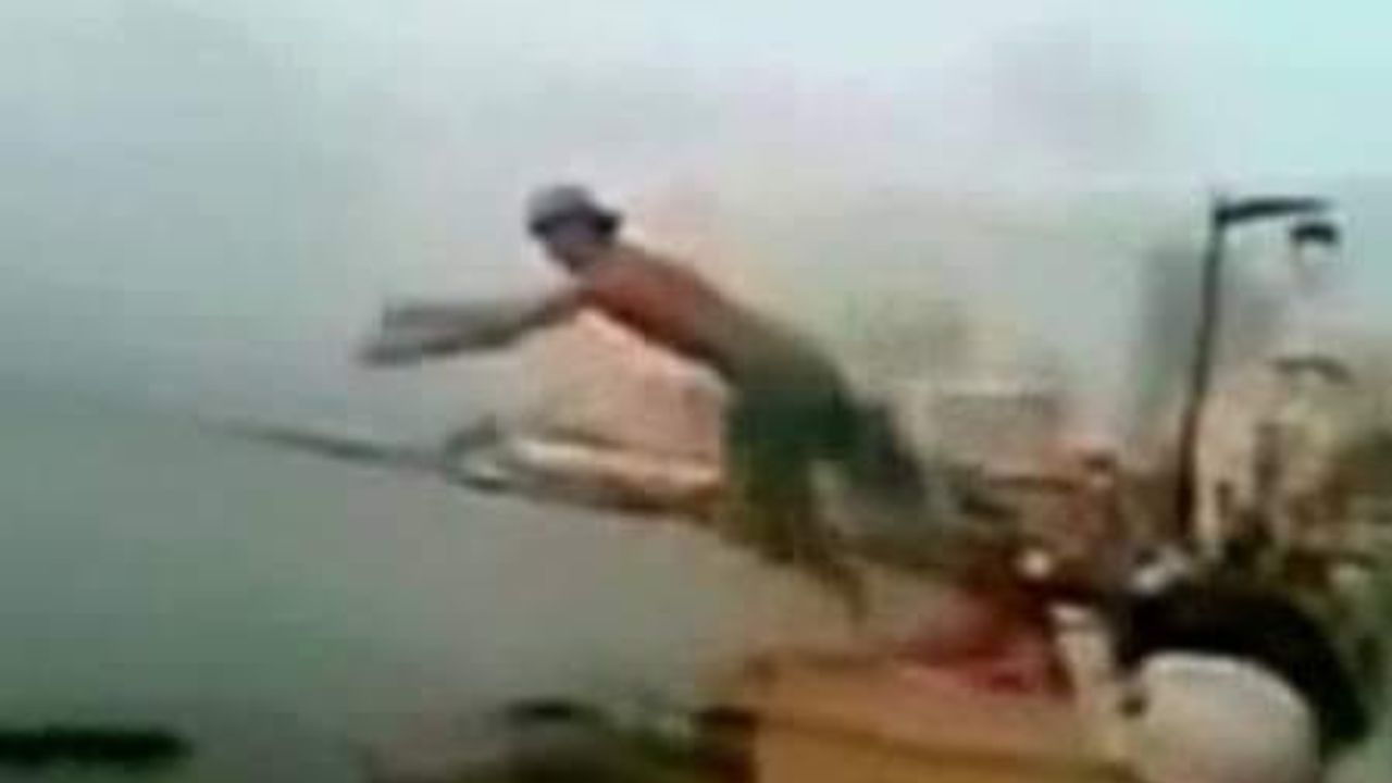 'Piquero se rompe la cara': foto del video del accidente