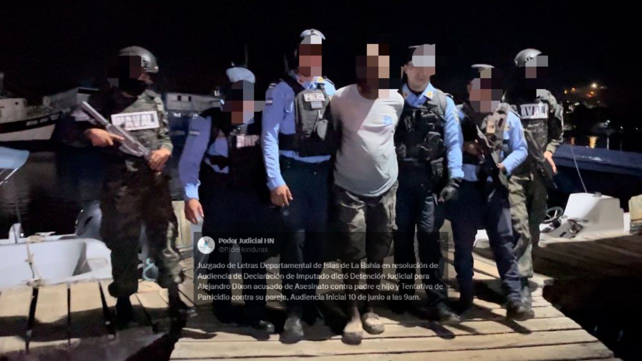 Dictan detención judicial a sospechoso de matar a padre e hijo en Guanaja