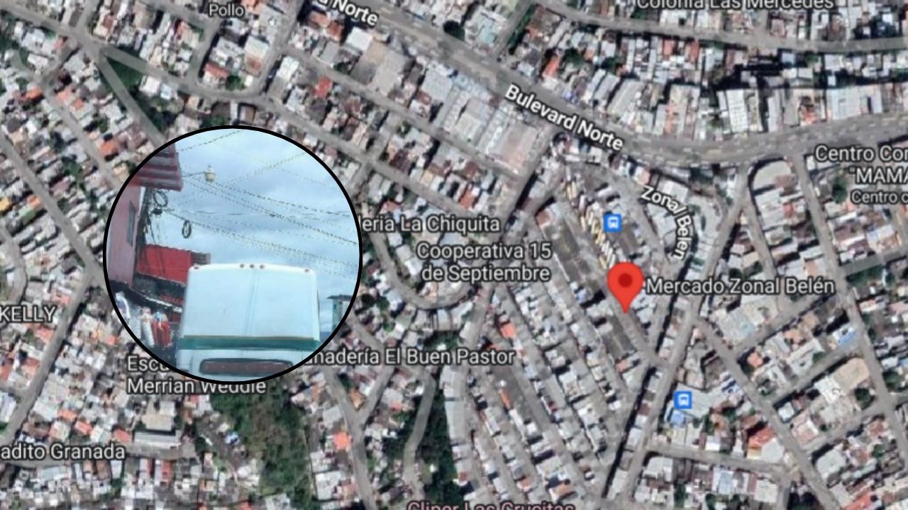 Reportan tiroteo a autobús urbano frente mercado Zonal Belén, en Comayagüela