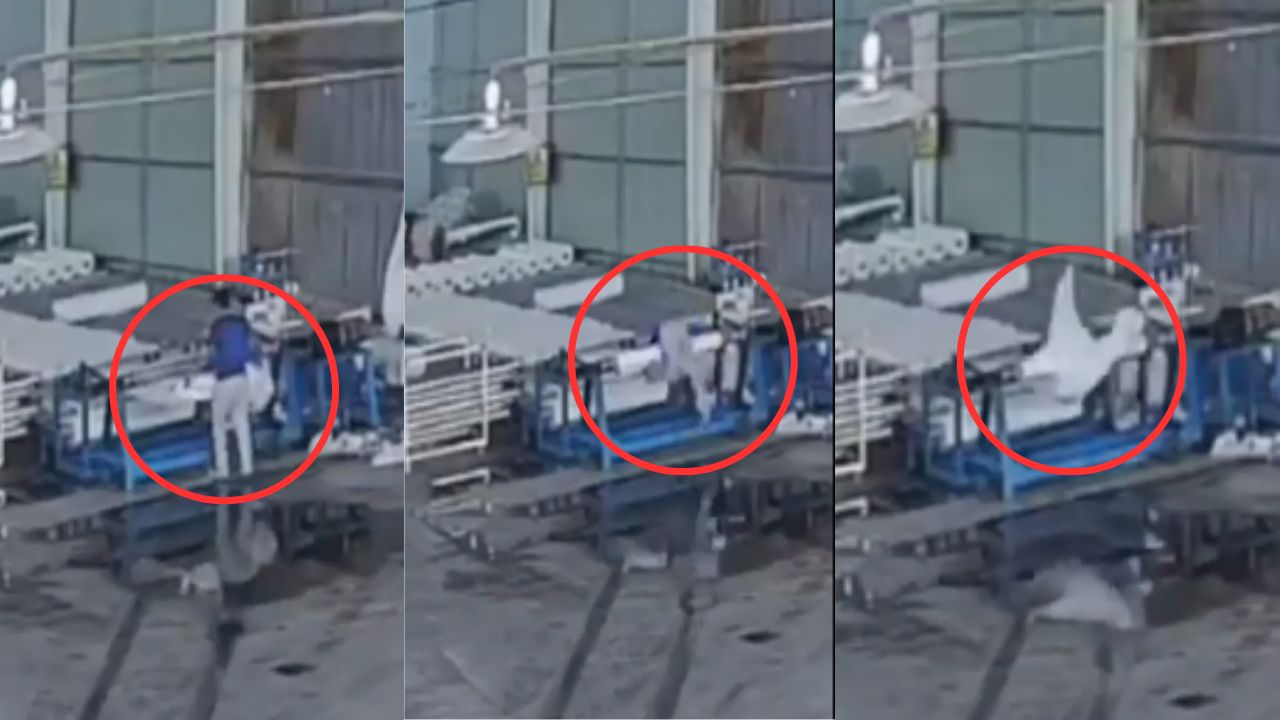 Captan momento en que trabajador es atrapado por máquina textil