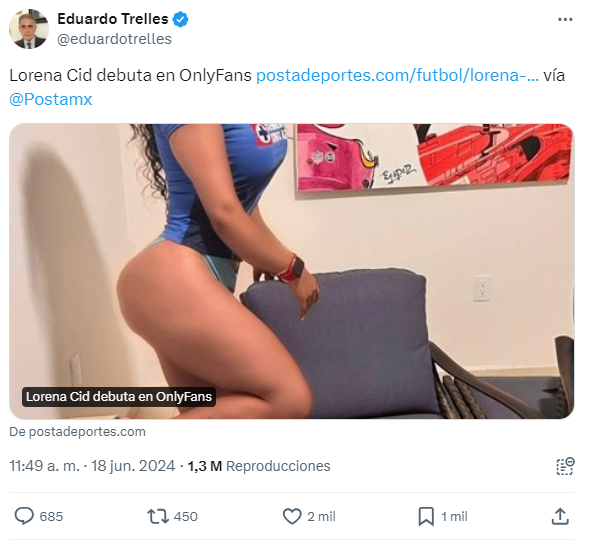 Publicación de Lalo Telles sobre su esposa