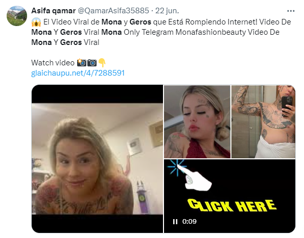 Captura de una publicación en la que supuestamente está el video