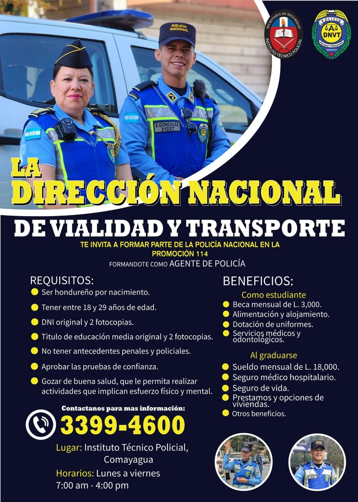 Lista de requisitos para ser agente de la DNVT