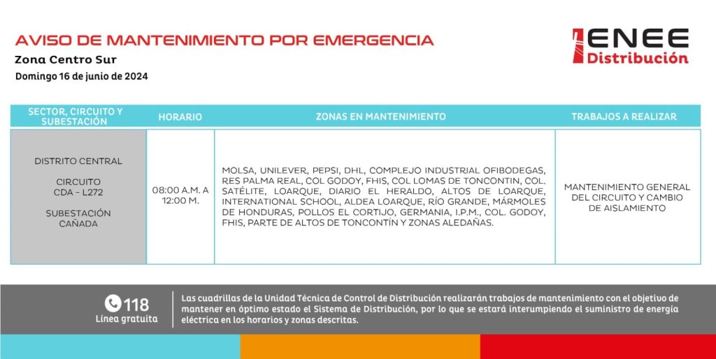 Lista de colonias que no tendrán luz mañana