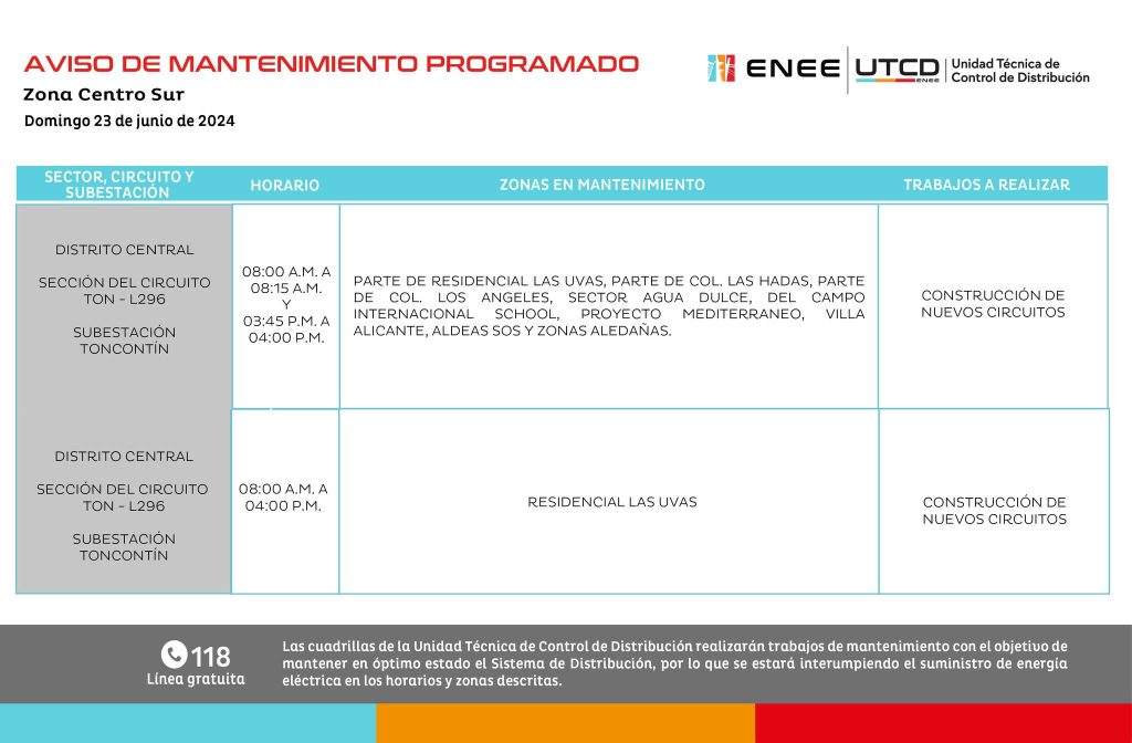 Lista de colonias que no tendrán luz mañana