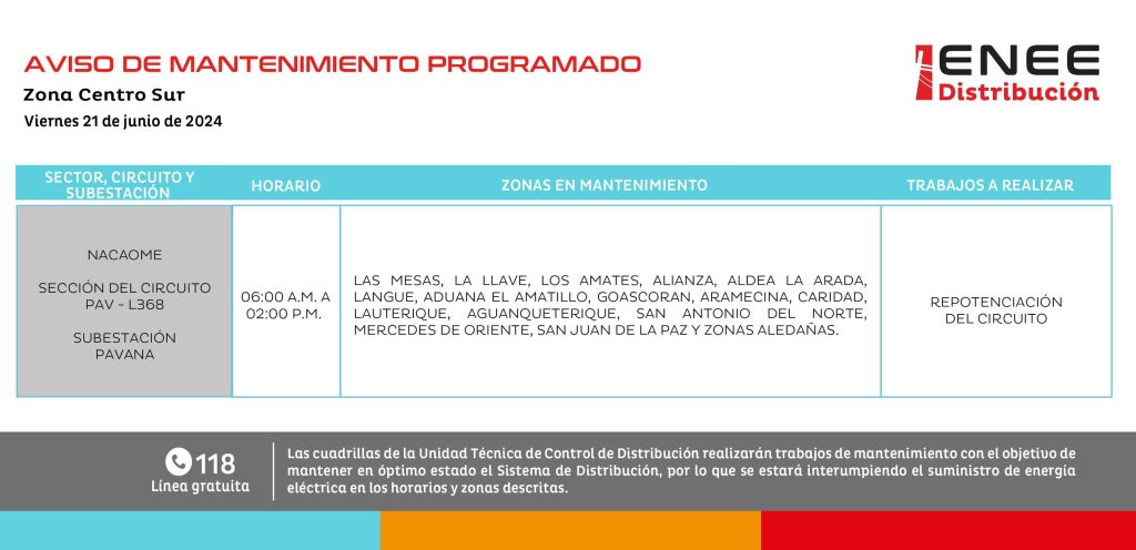 Lista de colonias que no tendrán luz mañana