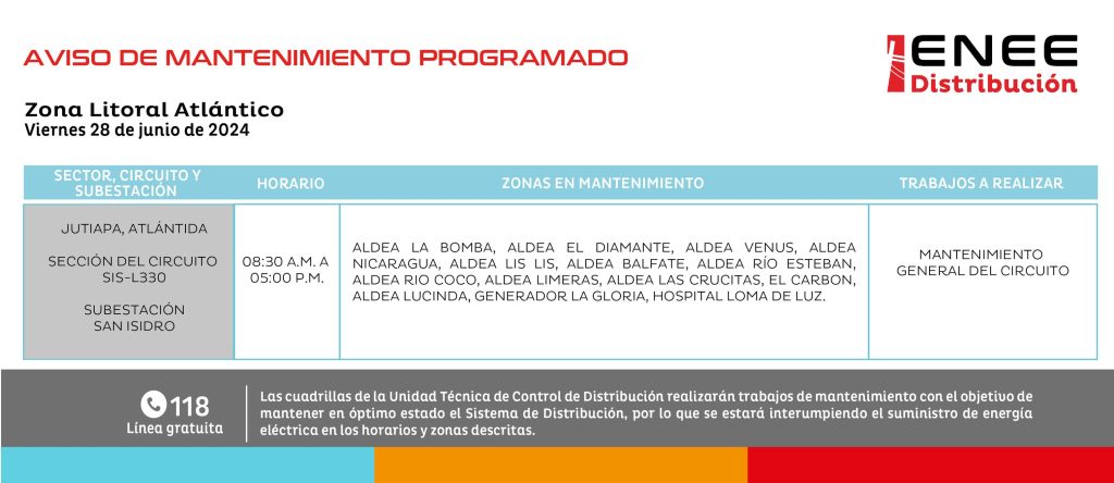 Lista de colonias que no tendrán luz mañana