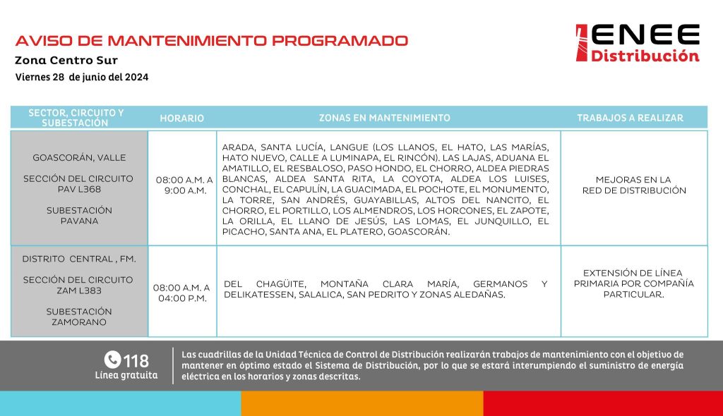 Lista de colonias que no tendrán luz mañana