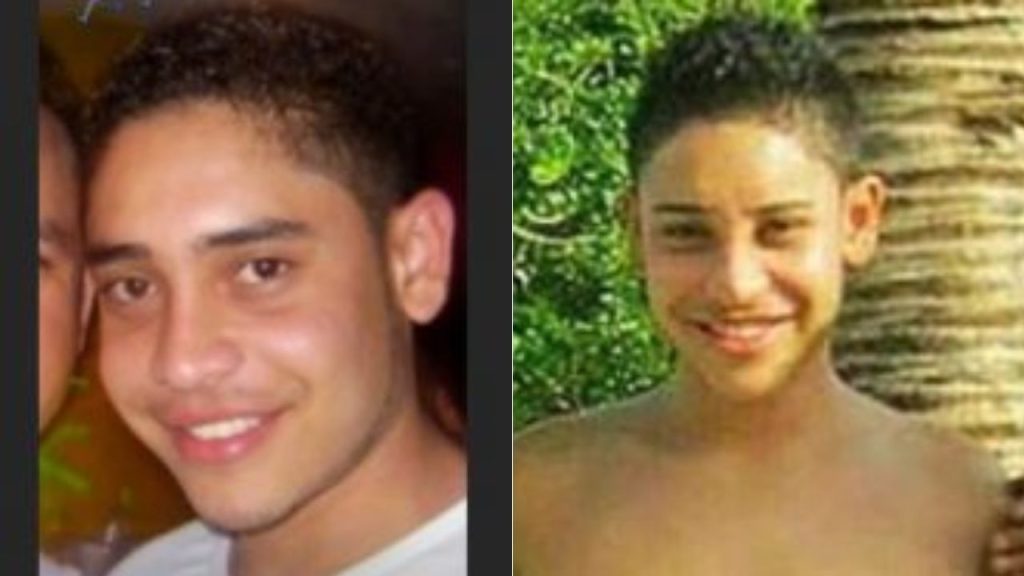 Dos fotografía de Linda Yepes viendo al frente cuando era niño