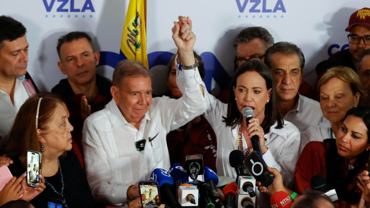 María Corina Machado y Leopoldo López denuncian fraude: 'Nuevo presidente electo es Edmundo González Urrutia'